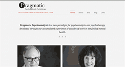 Desktop Screenshot of pragmaticpsychoanalysis.com