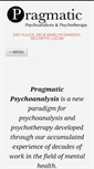 Mobile Screenshot of pragmaticpsychoanalysis.com